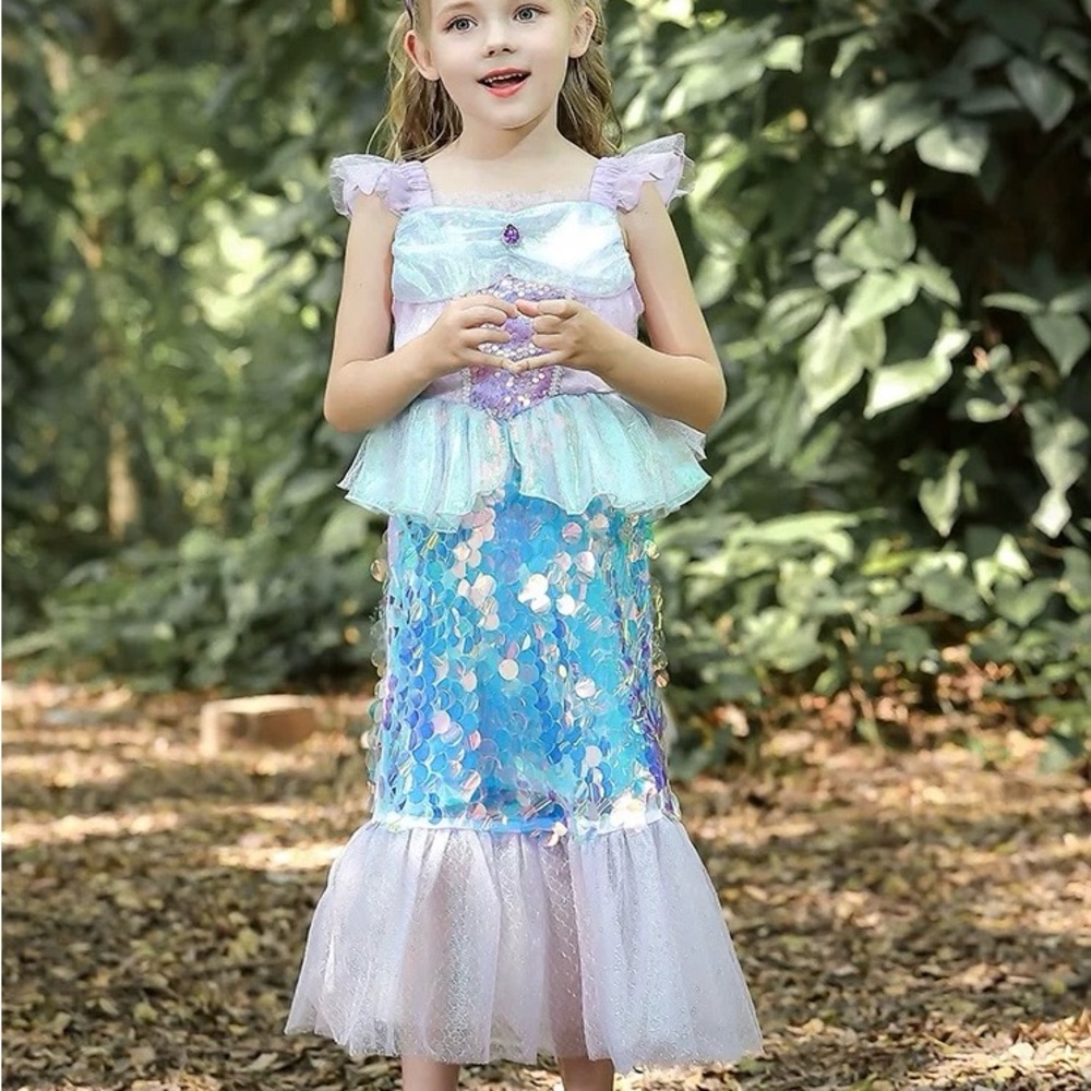 Mermaid Ariel Disney Costume, Birthday Party Gift, Princess Cosplay